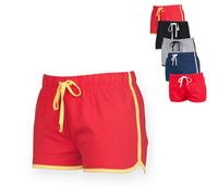 SF69 SF Women Damen Sporthose kurze im Retro-Stil Red M