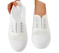 Sfwqoifou dirndl accessoires damen, Trachten Sneaker Damen Dirndl Oktoberfest Stoffschuhe Schuhe Leichte Spitzen Walkingschuhe Leinenschuhe Atmungsaktive Hochzeitsschuhe Flach Turnschuhe, Weiß, 40