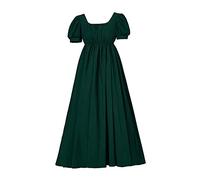SFWXCOS Regency Kleid für Frauen Viktorianisches Ballkleid Regency Era Dress Kostüm Ruffle Empire Waist Dress Kleid Jane Austen
