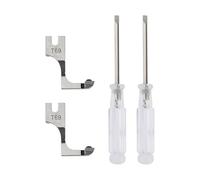 SG Store 2 STK. Verstellbarer, unsichtbarer Reißverschlussfuß T69 mit Schraubendreher für Kleidungsstücke, Taschen, Nähprojekte, präzise Reißverschlussinstallation, Reißverschluss-Nähfuß-Set