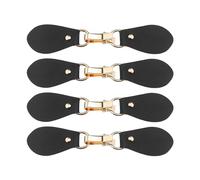 SG Store Leder-Knebelknöpfe, 15,5 x 3,2 cm, zum Aufnähen, für Strickjacken, Mantel, Strickjacken, Pullover, Vintage-Pullover, Schwarz, 4 Stück