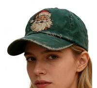 Sghtil Santa Claus Baseball Cap | Im Retro-Stil Atmungsaktive Festliche Gestickte Weihnachtsmann-Emblem,Unisex Baseball Caps Für Erwachsene Personen | Für Familie Freunde Eltern