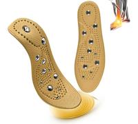 SGQTGIMU Magnetische Einlegesohlen zum Abnehmen 29cm Akupressur Einlegesohlen, 1 Paar Magnet Einlegesohlen original für Männer Und Frauen (41-46)-Gelb