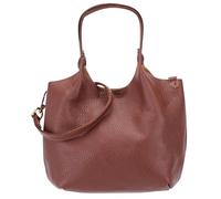 SH Leder Elegante Damenhandtasche aus Echtleder - Handtasche & Umhängetasche in Einem 26x18cm Angela G161 (Braun)