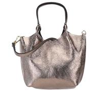 SH Leder Elegante Damenhandtasche aus Echtleder - Handtasche & Umhängetasche in Einem 26x18cm Angela G161 (Bronze)