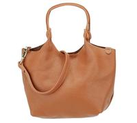 SH Leder Elegante Damenhandtasche aus Echtleder - Handtasche & Umhängetasche in Einem 26x18cm Angela G161 (Hell Cognac)