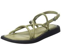 Shabbies Amsterdam Damen SHS1360 Soft Nappa Leather Flat Sandal, Light Green, 39 EU