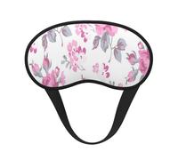 Shabby Chic Blumenmuster in Rosa, hellrosa, weiß,Vollständige Augenabdeckungen, lichtundurchlässige Schlafmasken, Verdunkelungs-Augenschützer