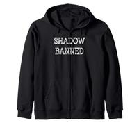 Shadow Banned Design mit verblasstem Text Kapuzenjacke