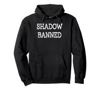 Shadow Banned Design mit verblasstem Text Pullover Hoodie