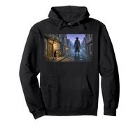 Shadow wesgs The Black Man Appears on Midnight Streets Pullover Hoodie