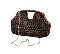 Shaersu Stroh Geldbörse | Große, Modische, Gewebte, Tragbare, Handliche | Stroh-Clutch Handtasche | Für, Outdoor-Bereich, Reisen, Urlaub, Party, Hochzeit, Nacht, Shopping, Außenbereich, Damen