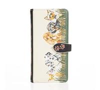 Shag Wear Damen Portemonnaie Mädchen Geldbörse Groß Langformat PU Leder - Viele Fächer/Kartenfächer mit Münzfach mit RFID-Schutz und stilvollen Designs - Puppy Hund Love (Beige)