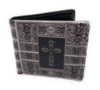 Shag Wear Geldbörse mit keltischem Kreuzmuster, für Herren und Teenager, Jungen, veganes Kunstleder, 8,9 cm hoch