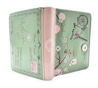 Shag Wear Kleine Vintage Postkarte Damen BiFold börse Blaugrün Vegan Leder â€¦ â€¦