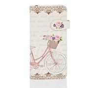 Shag Wear ® Portemonnaie Geldbeutel Damen Geldbörse Mädchen | Bifold Mehrfarbig Portmonee Designs: (Paris Fahrrad/Paris Bike Beige)
