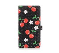 Shag Wear ® Portemonnaie Geldbörse Damen Geldbeutel Mädchen Bifold Mehrfarbig Portmonee Designs: (Kirsche/Cherry)