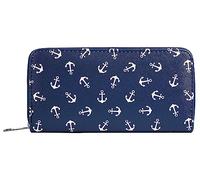 Shaghafi Damen-Geldbörse Kunstleder Sterne Star blau 3010011