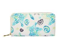 Shaghafi Damen Reißverschluss Geldbörse Portemonnaie Geldbeutel Portmonee Börse mit verschiedenen Motiven Einhorn Seestern Flamingo, Farbe:Modell 12