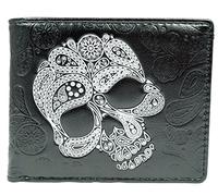 SHAGWEAR ® Geldbörse Portemonnaie Herren Geldbeutel Herren Portmonee Designs: (Totenkopf Abstrakt/Abstract Skull)
