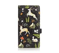 SHAGWEAR ® Portemonnaie Geldbörse Damen Geldbeutel Mädchen Bifold Mehrfarbig Portmonee Designs: (Hase Hirsch/Rabbit Deer)