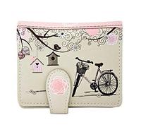 Shagwear Traveling Series Kleine Brieftasche mit Reißverschluss (Vintage Postkarte 2)