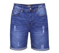 Shah Traders Summer Denim Jeans Shorts Designer Jeans Herren Shorts Kurze Hose Slim Fit Cotton Short Denim Stretch (Mid Blue, W32)