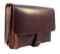 Shalimar Jumbo Posttasche Leder Messenger Bag/Lehrertasche v, Colour:Brown
