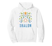 Shalom Davidstern mit floralem jüdischem Friedens-Design für Herren Pullover Hoodie