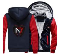SHAMMA Herren Hoodies Mäntel für Mass Effect N7 Fleece Full Zip Sweatshirts Warme Dicke Kapuzenjacken Herbst Winter Casual Workout Oberbekleidung Oberteile-D||4XL