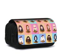 Shamoparty Magie Federmäppchen, Erweiterbar Mäppchen Teenager mit Großer Fächer, Federmäppchen Für Kinder Junge Studenten Erwachsene Federtasche,Süße Anime-Harry[Schwarz B]