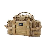 Shangri-La Tactical Waist Pack Tasche Camping Wandern Trekking Waistpacks Kamera Tasche MOLLE Assault Pack EDC Pack Rucksack Rucksack mit Outdoor Sporting Tasche Schultergurt, Tan (Large)