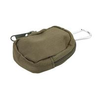 Shanrya Schlüsselanhänger, Multifunktionale Kleine Runde Tasche mit Strapazierfähigem Reißverschluss für Camping (Grün)