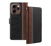 Shantime Leder Flip Hülle Kompatibel mit Oppo Reno 15 Pro 5G India Case Mit Kartenhalter RFID-blockierend Magnetischer Ständer Schlanke Passform Geschäftsschutzhülle(Schwarz)