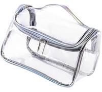 Shaorangrang Reisetasche, Reise-Pflegetasche, Make-up-Tasche, transparente Make-up-Tasche, Reise-Pflegetasche, Reise-Make-up-Tasche, Make-up-Tasche, beige, Waschbeutel