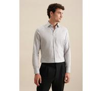 Seidensticker Business Hemd Herren Slim Fit Baumwolle grau, 44