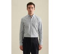 Shaped Flanellhemd Karo Blau 45 (01.845192-0018-45)