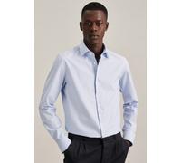 Shaped Flanellhemd Uni Blau 42 (01.842010-0011-42)