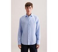 Shaped Leinenhemd Uni Blau 41 (01.850150-0012-41)