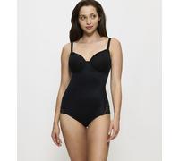 Shaping-Body TRIUMPH "Modern Finesse BSWP", Damen, Gr. 75, Cup D, schwarz, Spitze, Obermaterial: 52% Polyamid, 30% Elasthan, 18% Polyester, unifarben, Bodys, mit Spitzendetails (600077-75) schwarz