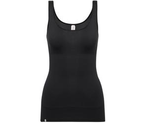 Shapinghemd TRIUMPH "Trendy Sensation", Damen, Gr. M, N-Gr, schwarz, Single Jersey, Obermaterial: 87% Polyamid, 13% Elasthan (LYCRA), körpernah, tiefer Rundhals, Unterhemden, breite Träger, Shape-Effe