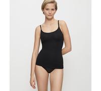 Shapinghemd TRIUMPH "Trendy Sensation", Damen, Gr. XL, N-Gr, schwarz, Single Jersey, Obermaterial: 87% Polyamid, 13% Elasthan (LYCRA), unifarben, körpernah, tiefer Rundhals, Unterhemden, Spaghetti-Trä