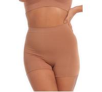 Shapinghose MAGIC BODYFASHION "Booty Booster Short", Damen, Gr. L, braun (mocha), Obermaterial: 89% Polyamid, 11% Elasthan, unifarben, körpernah, Unterhosen Shapinghose, herausnehmbare Einlegepads (85
