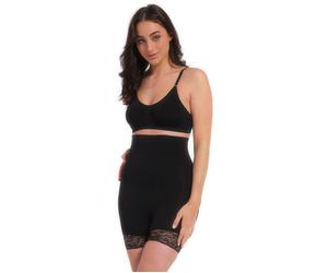 Shapinghose MAGIC BODYFASHION, Damen, Gr. XXL, schwarz, Microfaser, Obermaterial: 89% Polyamid, 11% Elasthan, unifarben, eng, Unterhosen, nahtlos mit Spitzendetails (37958922-XXL) schwarz