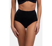 DORINA SUBLIME SCULPT Damen Mid-Waist Slip, Mittlere Kontrolle Shapewear, Power-Mesh-Futter, Glänzender Mikrofaser-Stoff, Schwarz