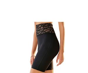 Shapingpants LASCANA, Damen, Gr. 36/38, schwarz, Microtouch, Obermaterial: 79% Polyamid, 21% Elasthan, körpernah, Unterhosen, Seamless Long Panty mit femininen Spitzenbund (85290156-36) schwarz