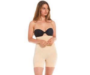 Shapingpants MAGIC BODYFASHION "Comfort Shaper", Damen, Gr. L, braun (latte), Obermaterial: 89% Polyamid, 11% Elasthan, unifarben, körpernah, Unterhosen, spezielle Zone zur Straffung des Pos (48838200