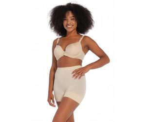 Shapingpants MAGIC BODYFASHION "Comfort Short", Damen, Gr. M, braun (latte), Obermaterial: 92% Polyamid, 8% Elasthan, unifarben, körpernah, Unterhosen, bequeme, nahtlose, formende Shorts (78920662-M)
