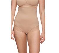 Shapingpants TRIUMPH "True Shape Sensation", Damen, Gr. 46, beige (natur), Jersey, Obermaterial: 58% Polyamid, 39% Elasthan, 3% Polyester, unifarben, eng, Unterhosen, feiner Stretch-Tüll-Einsatz, High