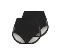 Shapingpants YSABEL MORA, Damen, Gr. M, schwarz, Obermaterial: 73% Polyamid, 27% Elasthan, clean, leicht transparent, unifarben, körpernah, Unterhosen Shapingpants, formend, mittlerer Shape-Effekt, el